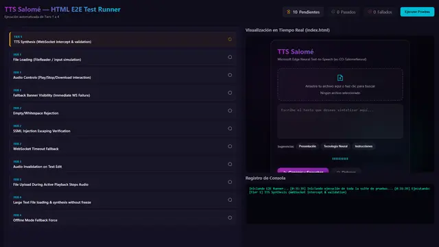 Ejecución de pruebas y validación de perfiles de voz por rol de agente