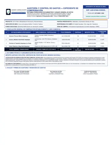 Recibo consolidado de control interno exportado a 300 DPI