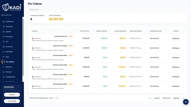 Gestión de cuentas por cobrar y saldos de clientes