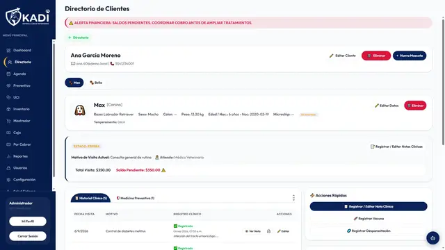 Expediente clínico y ficha médica del paciente