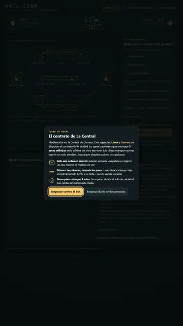 Tablero táctico vertical para dispositivos móviles en Réquiem: Acta Cero.