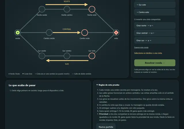 Ejecución de maniobra en el flanco este durante duelo local